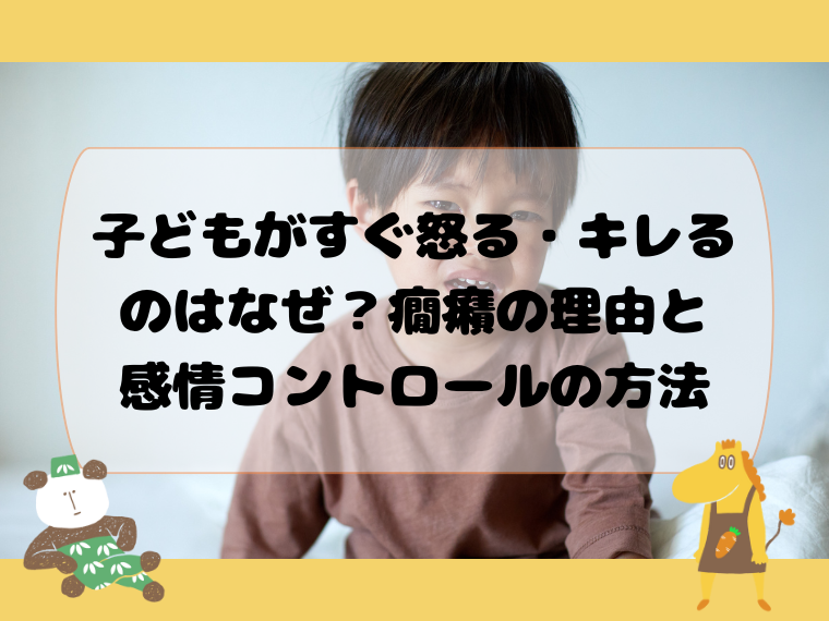 子どもがすぐ怒る・キレるのはなぜ？癇癪の理由と感情コントロールの方法